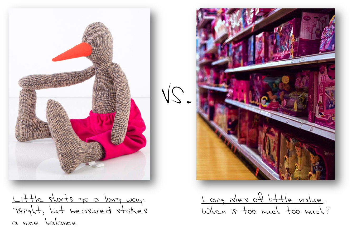 pink shorts vs endless pink store shelves