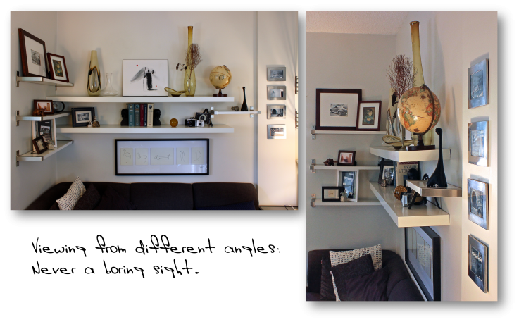 View from Different Angles, Corner Shelving Solution