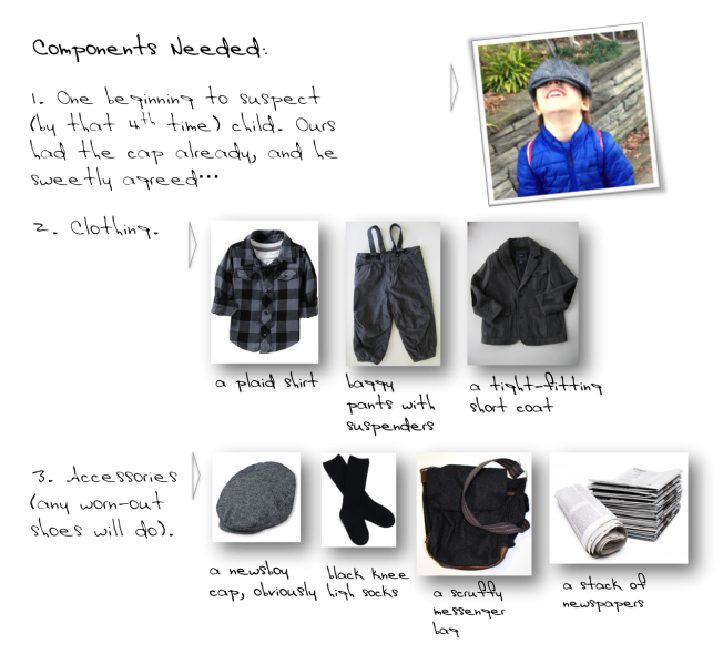 Newsboy Costume Formula