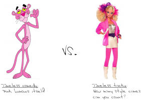 pink panther vs pink barbie